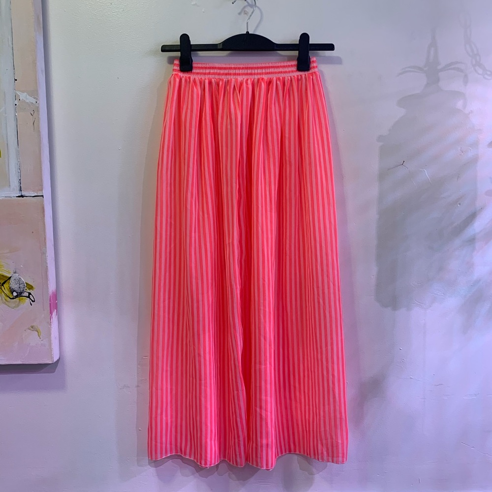 🎀 American Apparel chiffon neon striped skirt 💕